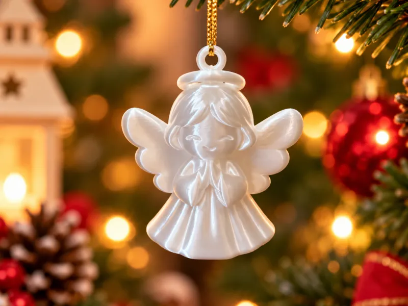 Ornamento de Anjo em Oração – Decoração de Natal