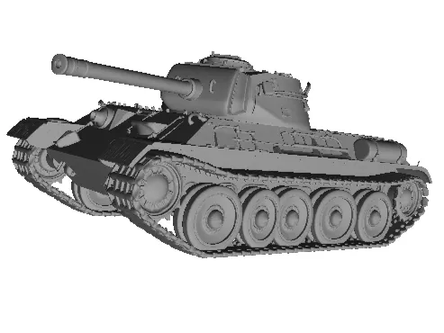 4613  Soviet  T-34 Tank 3D Model  military  STL  DND  ARTE
