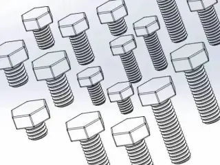 SCREWS M4-M16 ISO 4017 (NORMAL HEX BOLT)