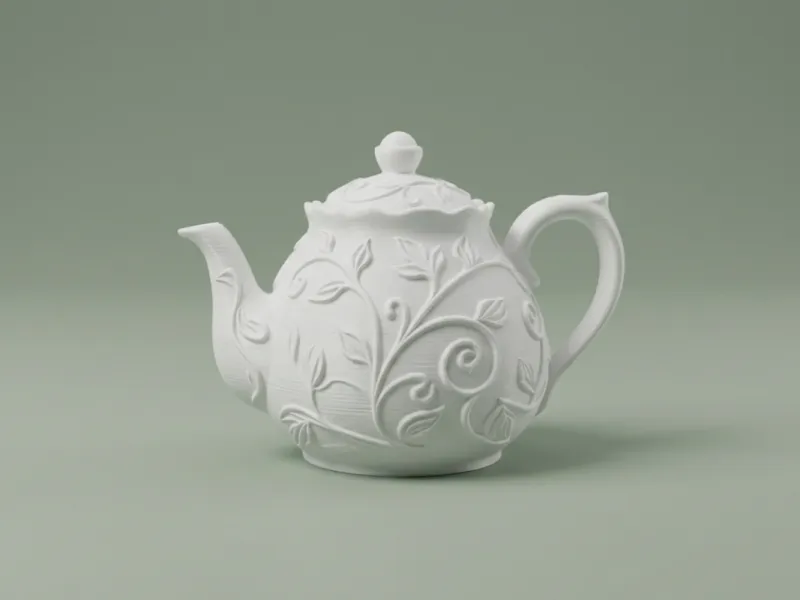Ornate Floral Teapot – Vintage Tea Decor