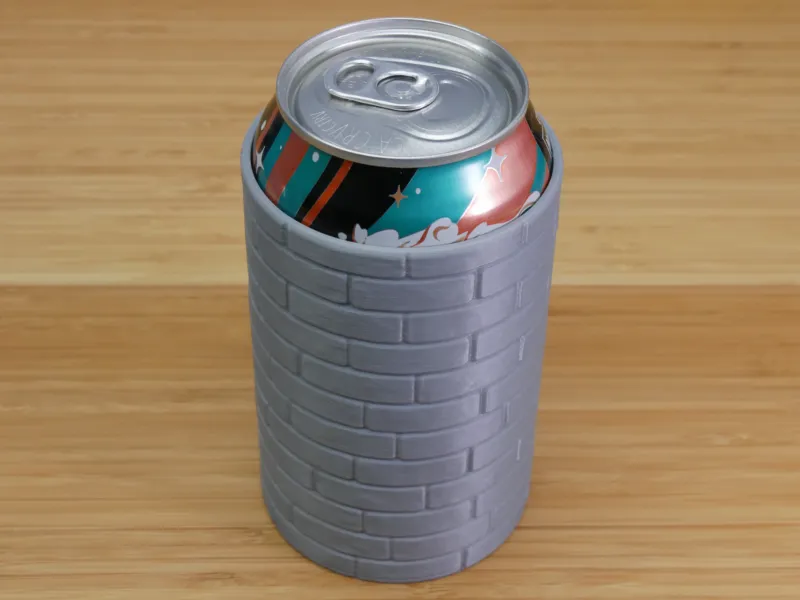 Brick Pattern 12 oz Can Holder