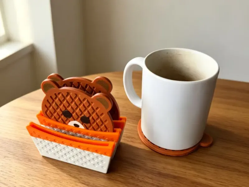 小熊杯垫