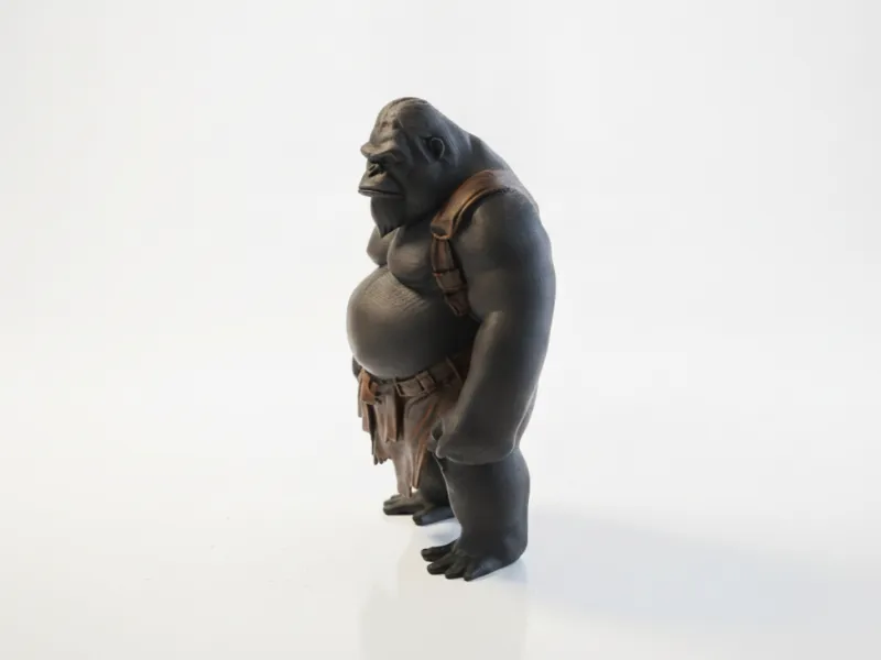 Boxing Gorilla Figurine Animal Collectible 3D Printable