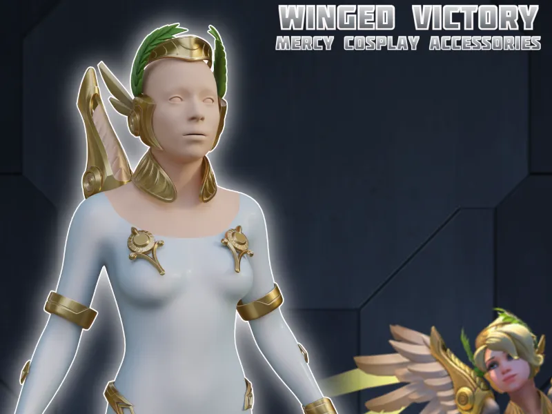 Sci-fi Mercy Winged Victory Cosplay Accessories Overwatch