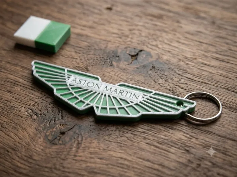 Aston Martin Logo Keychain
