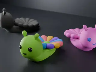 Cute Rainbow Snail – Fun Multicolor Print