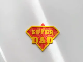 DAD+superhero+keychain