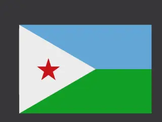 DJ - Djibouti decoration Flag