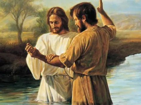 Jesus Cristo sendo batizado