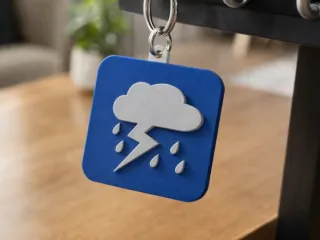 Llavero Clima Tormenta