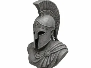Greek warrior helmet