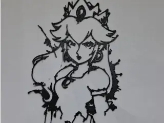 stencil peach