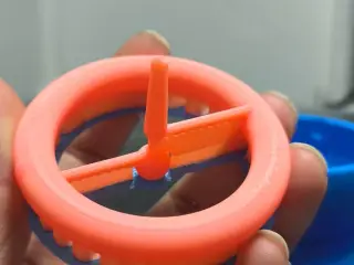Torus spiner exclamation mark