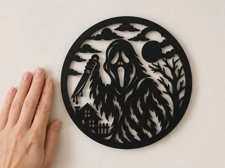 Ghost face wall art