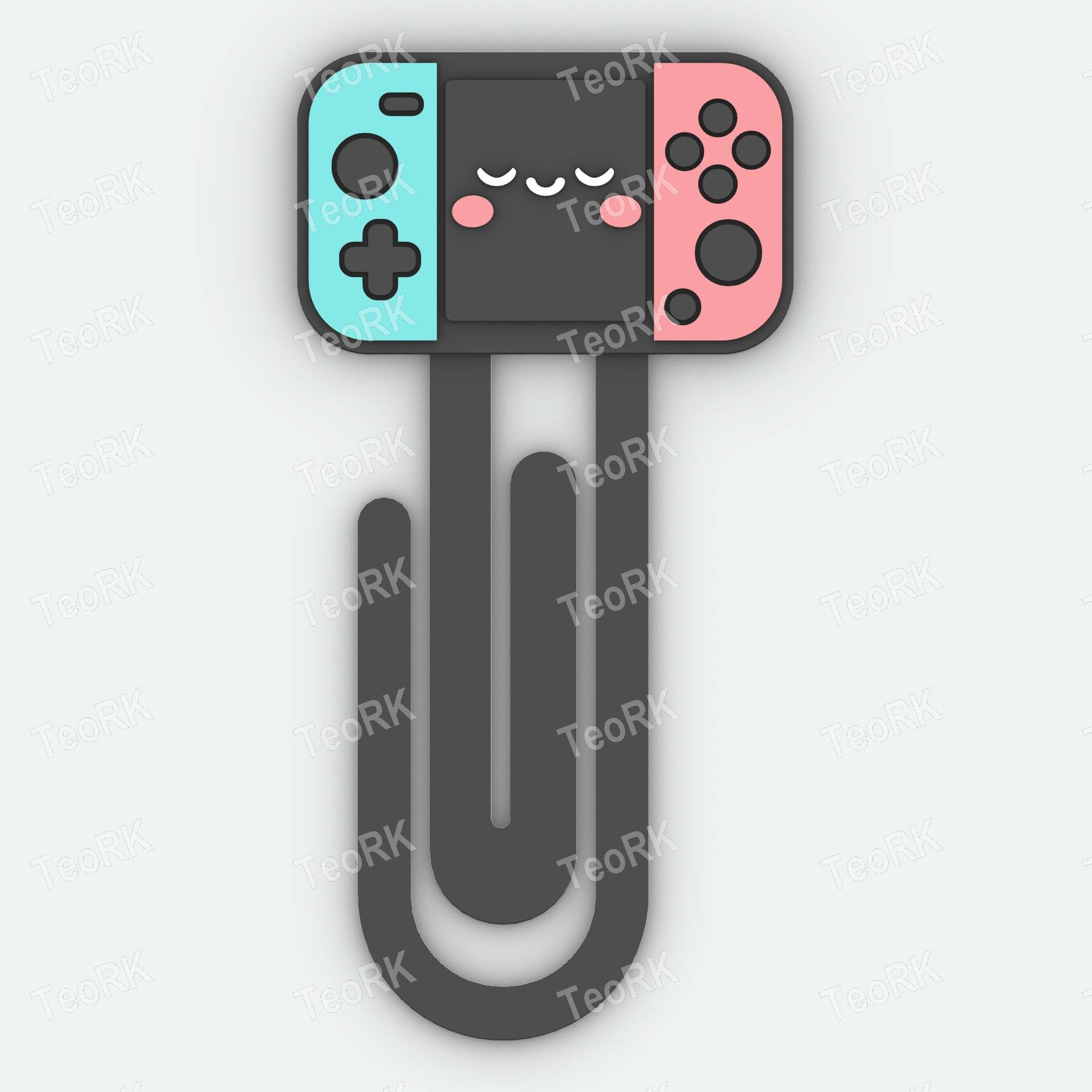 Paperclip Happy gamer - bookmark