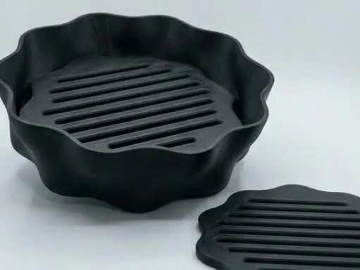 Savonieră "Wave", din două piese cu grilă de scurgere