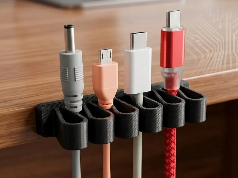 cable clip organizer for table