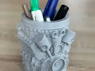 Engine pencil holder