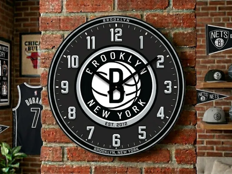 Brooklyn Nets Wall Clock