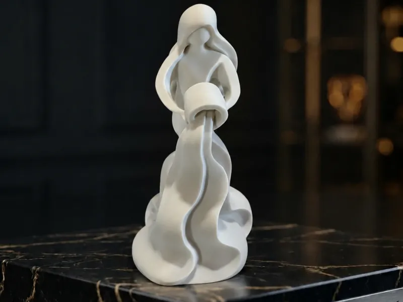 Abstract Zodiac Aquarius Statue