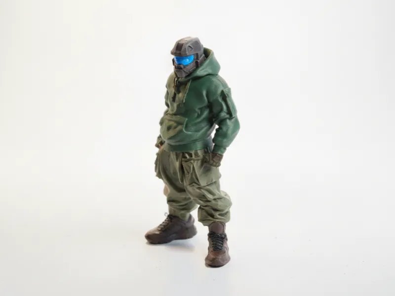 Sokak Tarzı Master Chief Figürü Kentsel Stil 3D Yazdırılabilir
