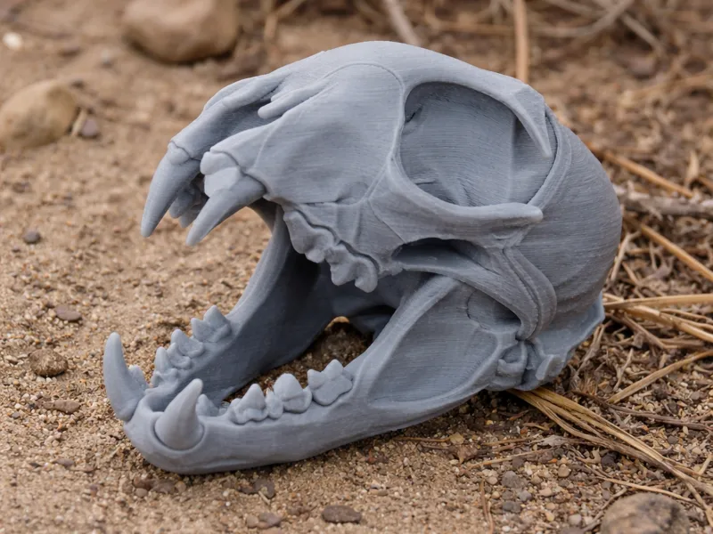 Iberian Lynx Skull