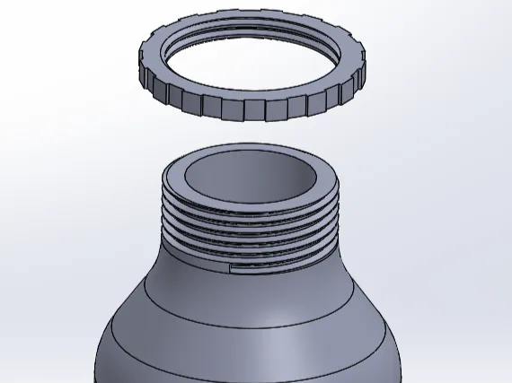 2in male to 2.5in female pipe adaptor with locknut