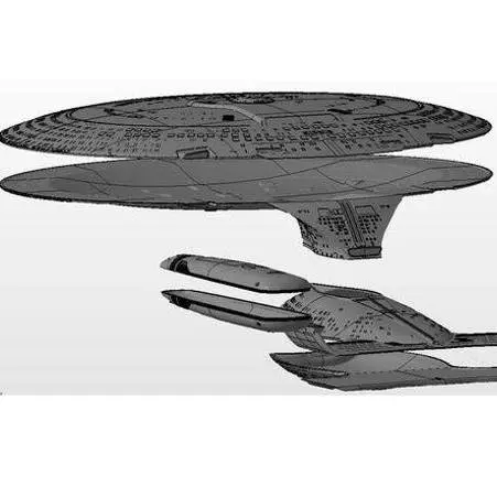 Star Trek Enterprise D 4 foot Studio model