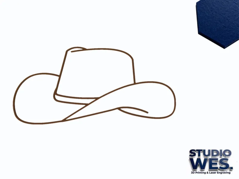 Cowboy Hat - Wall Art v3