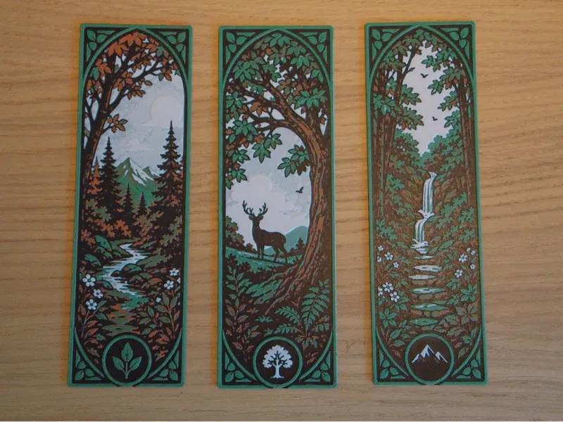 Set di segnalibri natura