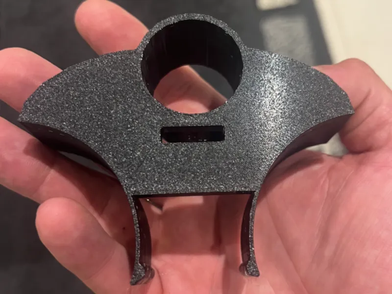 Mini JCW exhaust button holder plate