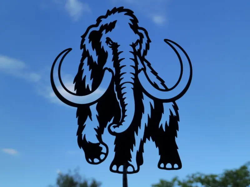 Arte da parete 2D Mammut – Arredo animali preistorici hq