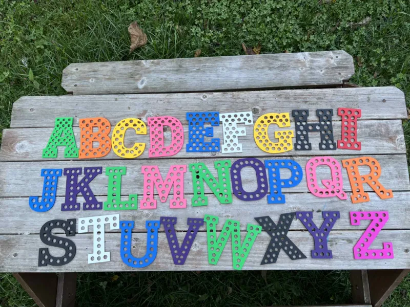 Dotted Decor Letters