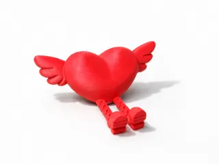 HEART BUDDY WITH WINGS / VALENTINES BUDDY FLEXI / GIFT