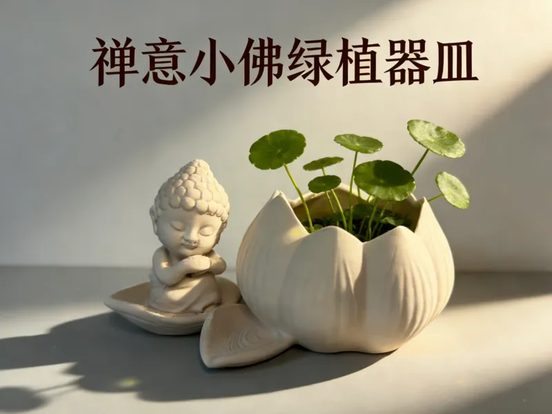 禅意小佛绿植种植器皿