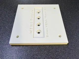 Basic VESA 75 Mount for modular tool holder backplates