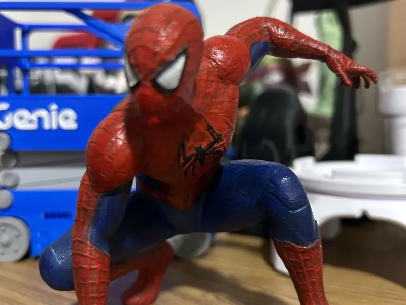 Spiderman - posição agachada
