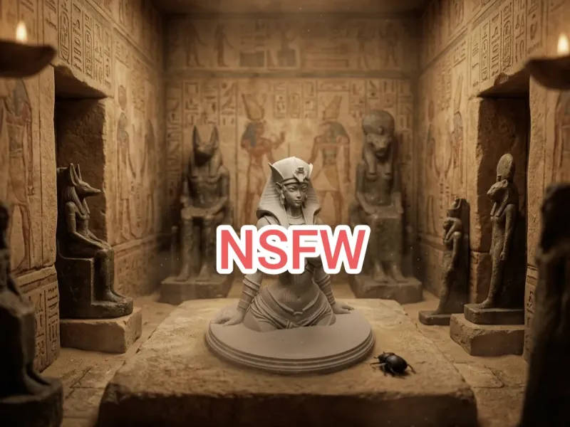 Topless Egyptian Queen