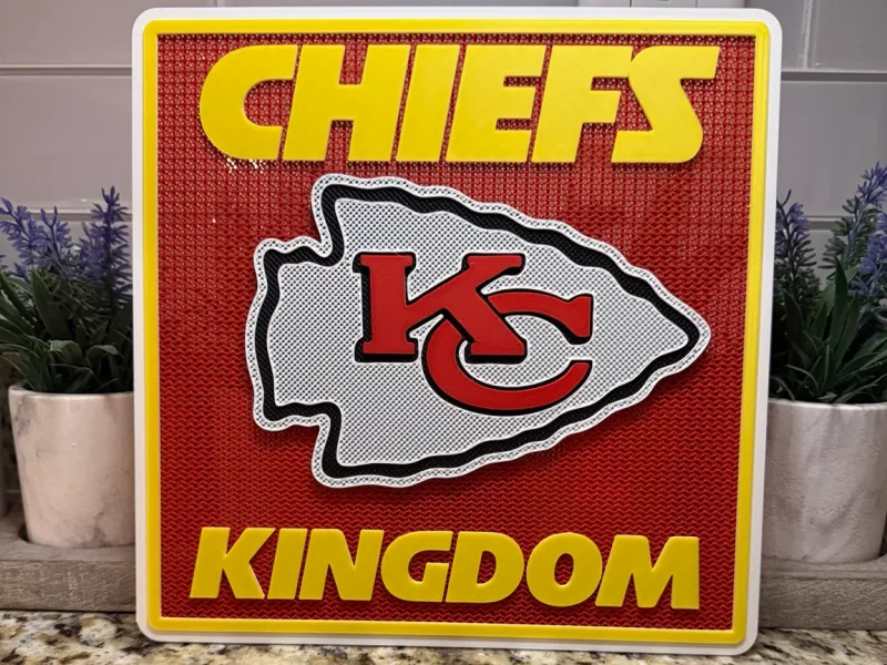 Chiefs Kingdom | Mosaico 3D con Relleno Expuesto
