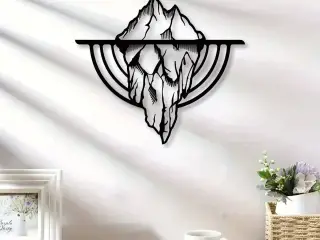 WallArt Ice Mountain