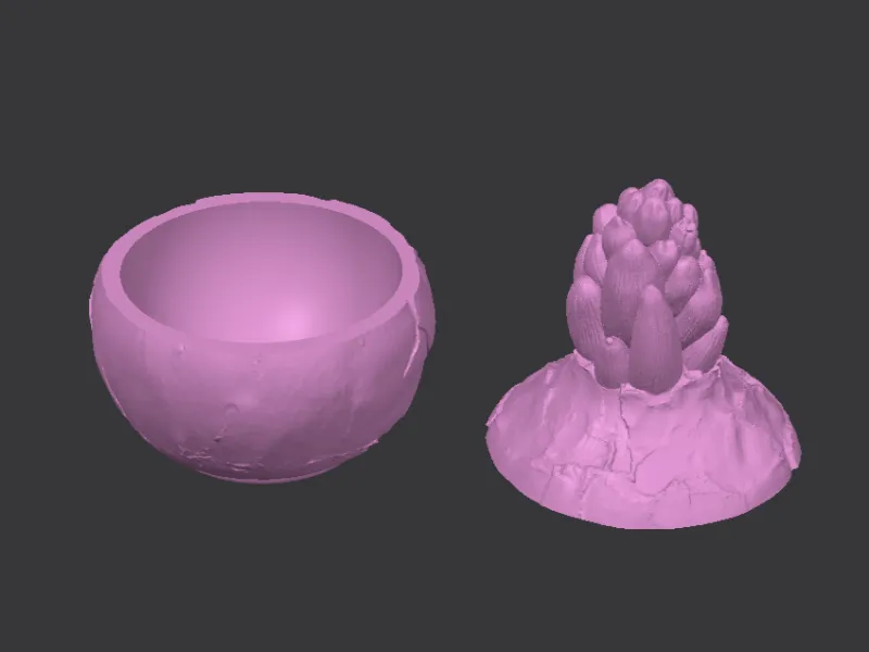 Hyacinth Bowl & Floral Base – Mold Ready STL Set