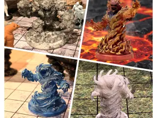RPG Fire Elemental Minature