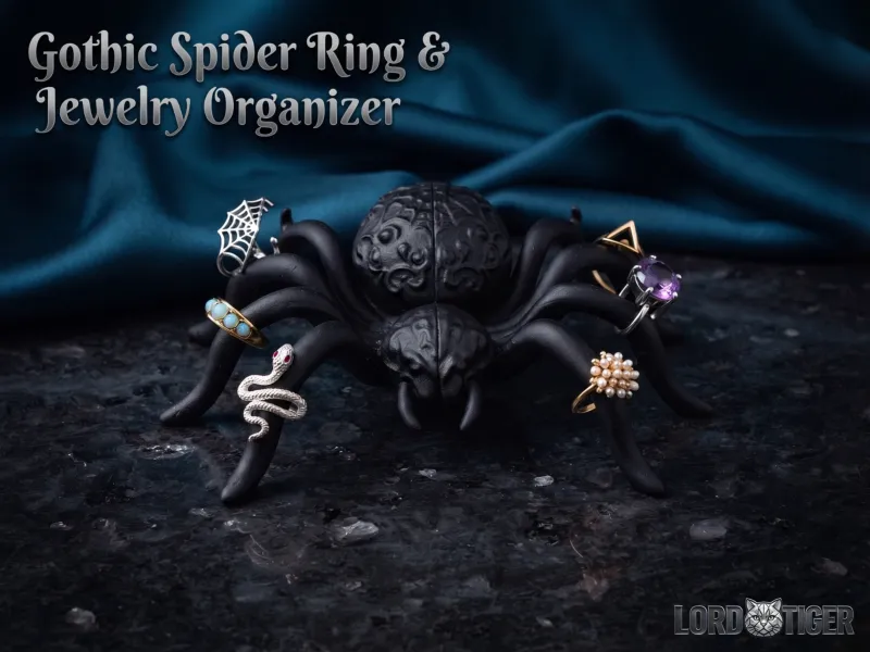 Gothic Spider Ring & Jewelry Organizer