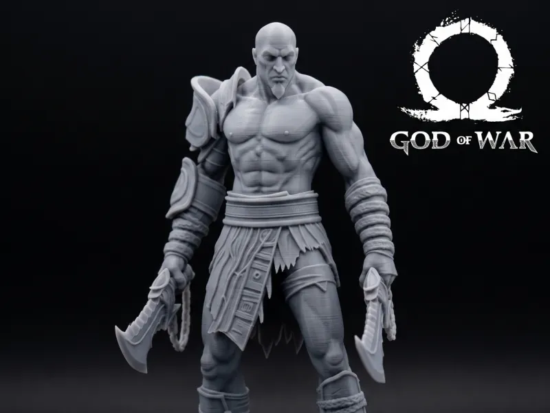Kratos God of War Statue