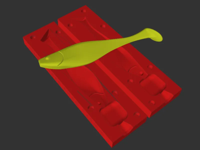 NARVAL COMMANDER SHAD 160mm — Injection Mold (FDM Optimized,