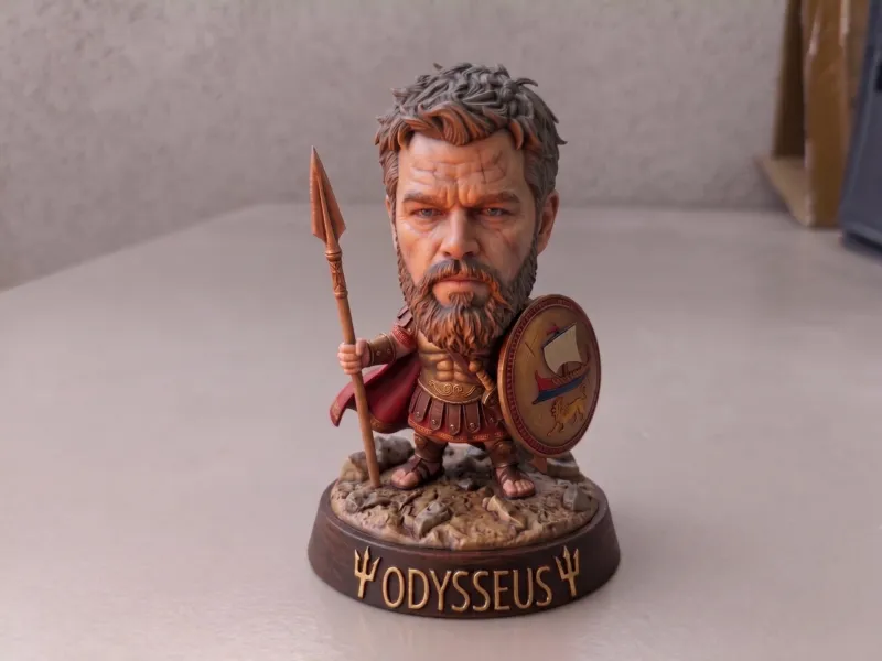 Chibi Odysseus (Matt Damon in The Odyssey)