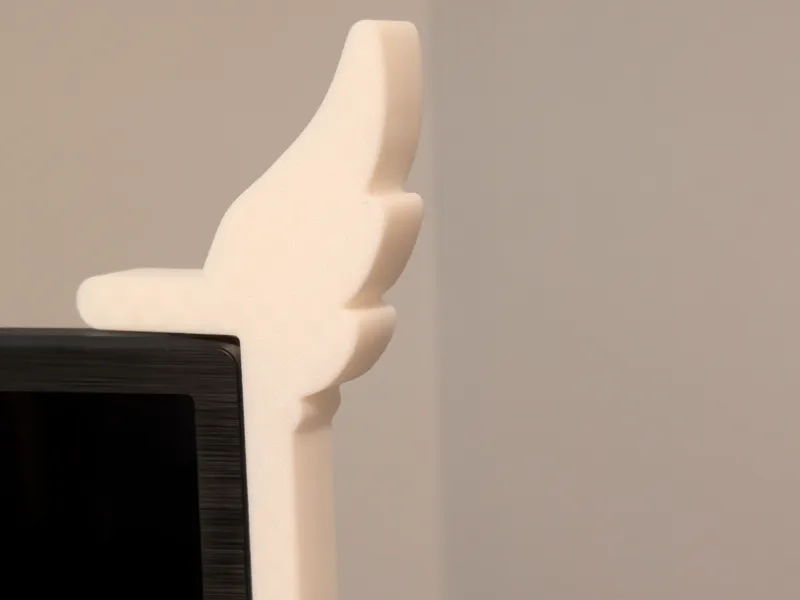 Headphone Hook For Monitor with Angel Wing
