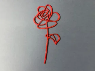 Rosa roja-creality