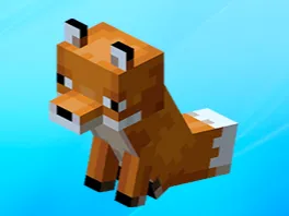 Minecraft Fox sitting/Minecarft Fuchs sitzend