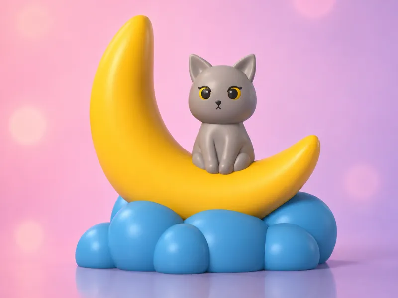 Moonlit Kitty
